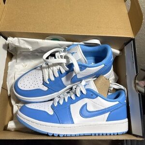 Kids Blue and White Sneakers